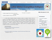 Tablet Screenshot of luthermartonkollegium.hu